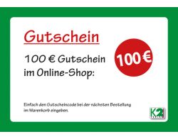 K2 Einkaufsgutschein 100 Euro